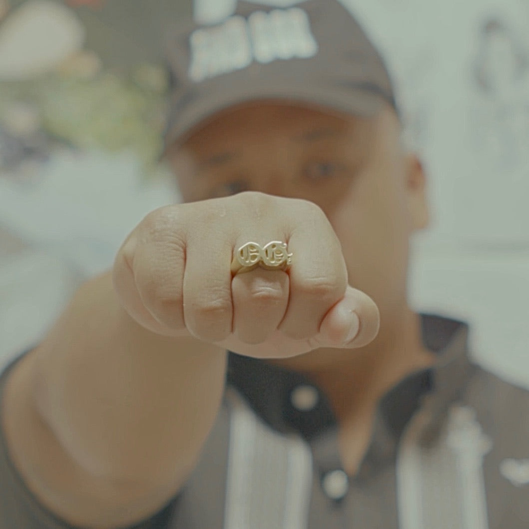 OG's gang ring made by The Galleria by Johnny