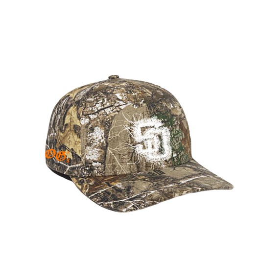 DISTRESSED SAVED MOSS-CAMO SNAP BACK