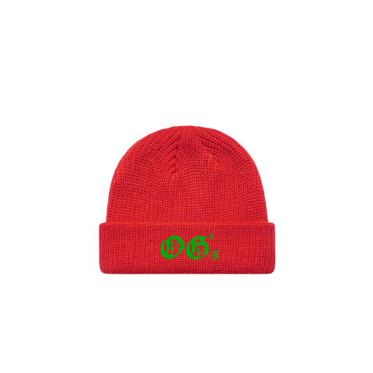 OG’s knit beanie (new contractor red/green)